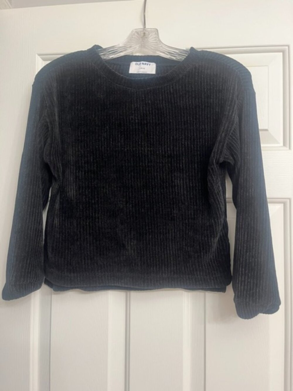 Girl's Pullover Black Sweater L (10-12)